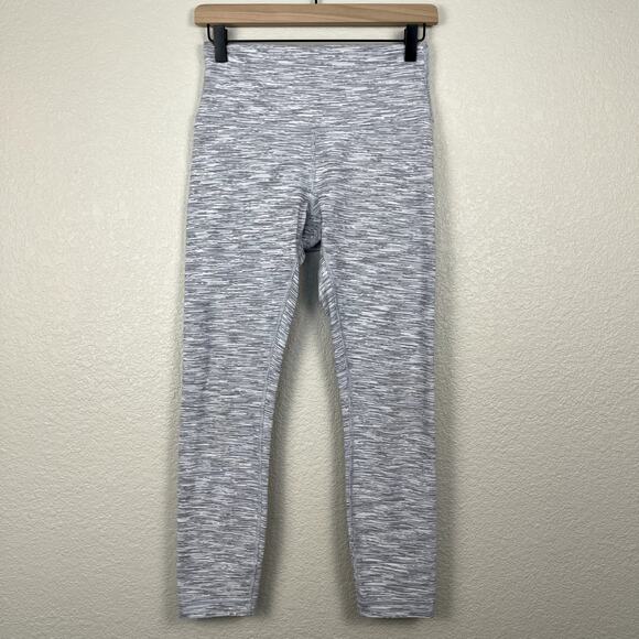 Lululemon Wunder Under Hi Rise 7/8 Tight Ice Gray Alpine White Heather Size 6 - Picture 6 of 13